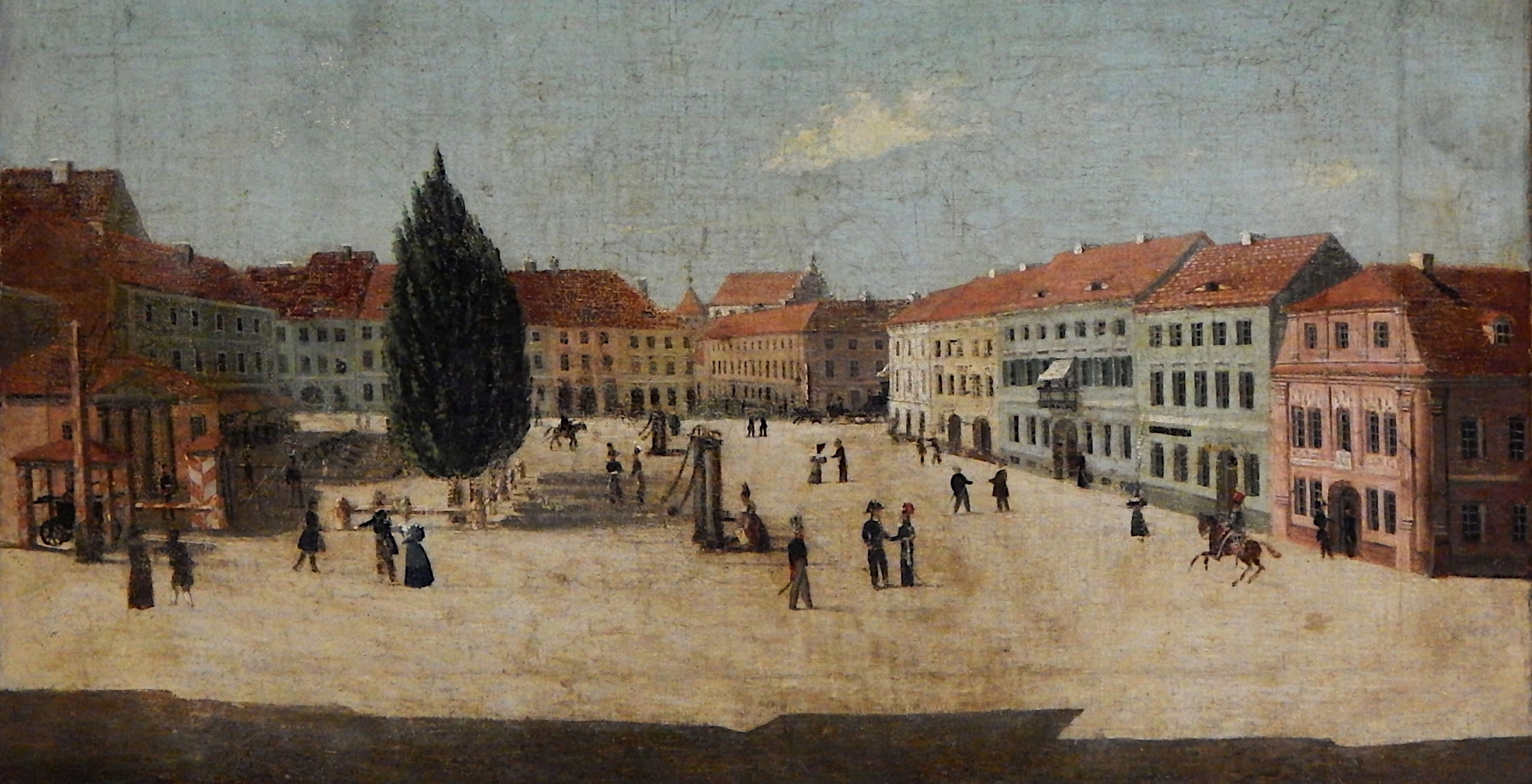 A. Lehman, Rynek w Kaliszu, 1833