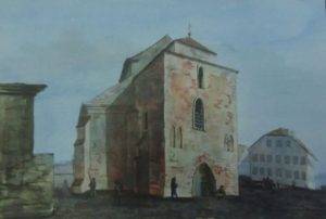 Kościół św. Mikołaja w Kaliszu w latach 40 XIX w.