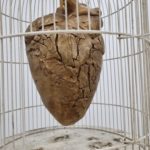 „Wolne serce”, brąz, stal, metal, 2022